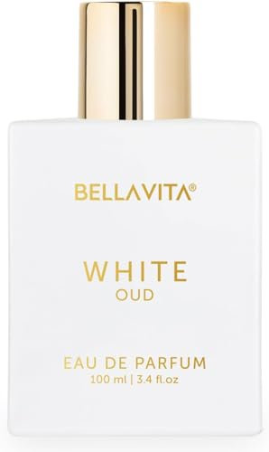 BellaVita Luxury White Oud Unisex Perfume for Women & Men (3.48 fl.oz) | Unisex Cologne Perfume Fragrance | Long-Lasting Luxury Oud Perfume Oil | Arabian Perfume for Women & Men | Vegan & Cruelty Free