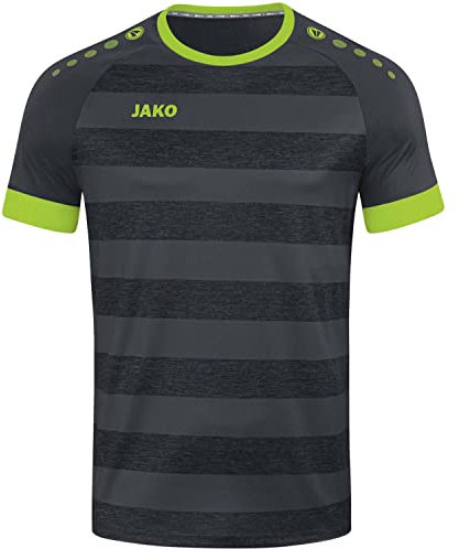 JAKO Herren Trikot Celtic Melange (Kurzarm), Anthrazit/Lemon, L