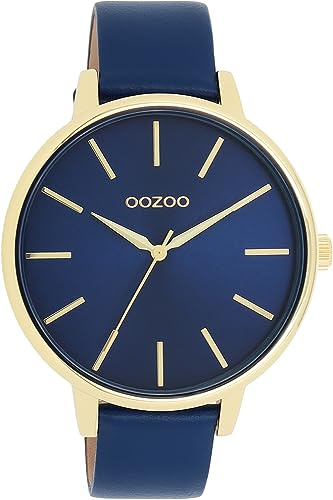Oozoo Timepieces Damen Uhr | Armbanduhr Damen mit Lederarmband | Hochwertige Uhr für Frauen | Edle Analog Damenuhr in rund C11292