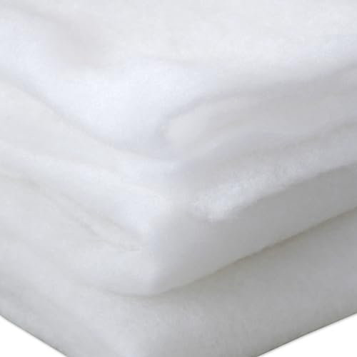 Nurtextil24 Volumenvlies Meterware 3m Länge 1cm Dicke 160cm Breite Quilt 100g/m² Polstervlies 10mm Höhe Waschbar Watte Polsterwatte Diolenwatte Vlieswatte Füllung Kissen Decke Sofa Polsterung