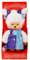 Sekiguchi 221240 - Original Monchhichi Mädchen mit Sternenlicht Kleid, ca. 20 cm großes Kuscheltier aus braunem Plüsch