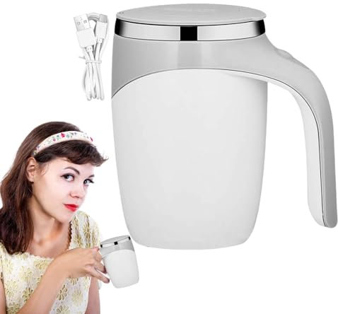 Tazza di miscelazione automatica, tazza per agitatore di caffè magnetica ricaricabile, tazza elettrica rapida velocità di agitazione magnetica silenziosa tazza da viaggio | Ricarica rapida Bicchiere