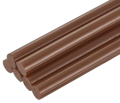 QUARKZMAN 6 stycken 11 mm x 100 mm varmklisterpinnar mini limstift för limpistol, limpinnar för reparation konst dekorera gör-det-själv hantverk, kaffe