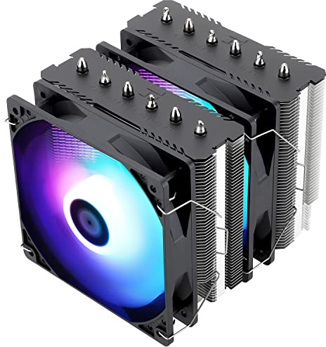 Thermalright TR Peerless Assassin 120 SE ARGB Refroidisseur d'air pour processeur, 6 caloducs, double ventilateur 120 mm TL-C12C-S PWM, cache dissipateur thermique en aluminium, AGHP, pour AMD AM4/AM5