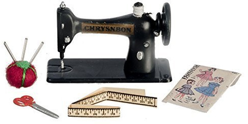 Melody Jane Dollhouse Sewing Machine & Accessories Set Chrysnbon Miniature
