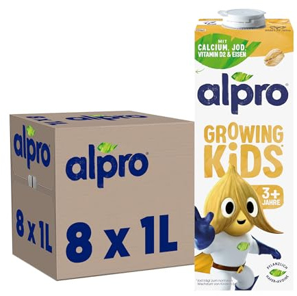 Alpro Haferdrink ab 3 Jahren – Haferdrink für Kinder mit Calcium und Vitaminen – 8 x 1 L