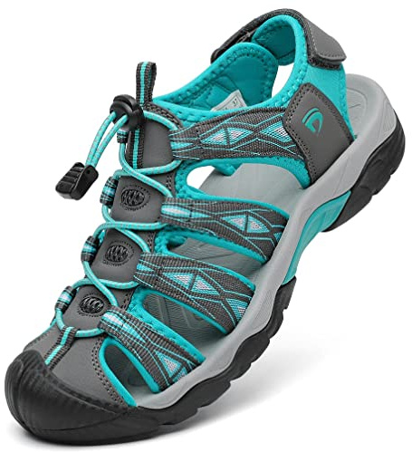 Dannto Sandalias Deportivas Mujer para Exterior Senderismo Antideslizantes Trekking Deportivas Casuales Sandalias de Playa