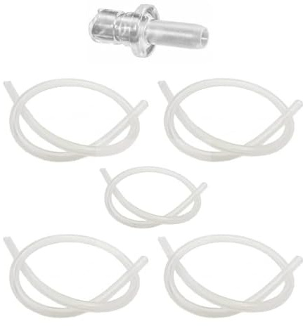 5x Milchschlauch + 1x Nippel Set kompatibel mit Jura Maschinen, Milchaufschäumer Set