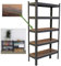 TRUTZHOLM Wohnzimmerregal Holzoptik 150x75x30 cm Traglast max. 650 kg I 5 höhenverstellbare Böden Steckregal Bücherregal Standregal Lagerregal Schwerlastregal