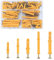 Freeasy 90pcs Wall Plugs and Screws Set,5 Different Sizes of M8/M6 Plastic with Masonry Kit for Brick,Concrete,Drywall,45 Self Tapping & 45 Expansion Plug Anchor Bolts Box