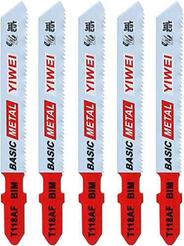 XYWHPGV Stichsägeblätter Set für Metall T-Schaft 3 Länge 1.2mm Pitch T118AF Bi-Metall Schneiden Edelstahl Aluminium 5 Stück(fa27e 7dbb9 54969 5d2b9 8abd6 f7736