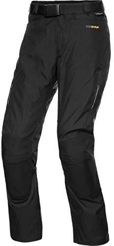 FLM Touren Textilhose 3.0 - Motorrad Jacke mit Protektoren Wasserdicht, Winddicht und Atmungsaktiv - Komfort & Ausstattung schwarz 6XL