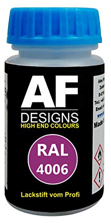Alex Flittner Designs Pennarello per vernice RAL 4006 VERKEHRSPURPUR opaco spento 50ml ad asciugatura rapida acrilico