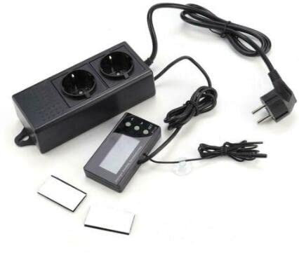 Temperaturregulator, digital LCD PID-termostat temperaturregulator 0–50 ℃ för reptiler odlingslåda akvarium inkubator