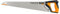 Fiskars Pro Handsäge für Holz, Laminat und PVC, Sägeblattlänge: 55 cm, 7 TPI, Schwarz/Orange, PowerTooth, 1062916