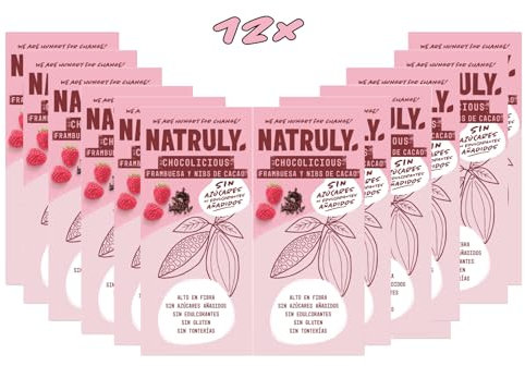 Chocolicious 72% Cacao 85 Gr (Frambuesa, 85 g (paquete de 12))