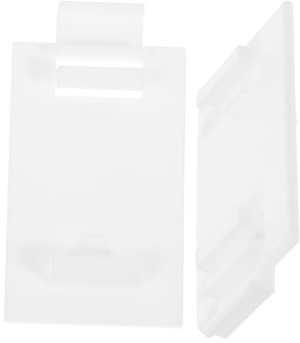 Ciieeo 2 Sets Folding Curtain Bracket Window Curtains Curtain Fitting Brackets Window Treatments Part Blind Shade Clutch Bracket Curtain Accessories Hook Plastic White Ceiling No Punching