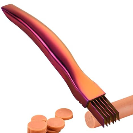 Affettatrice di cipolla verde, trituratore di verdure | Tagliaverdure domestiche in acciaio inossidabile,Taglierina per triturazione scalogno per posate con fetta in acciaio inossidabile, Dicer di