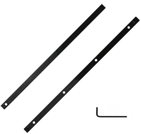 2 Pcs Guide Rail Joining Bar Connector, P-45777 for Track Saw Long Cuts, Guide Rail Connector Set with Screws Allen Key, for Festool, Bosch, DeWALT, Curtain Track Accessories, Plunge Saw