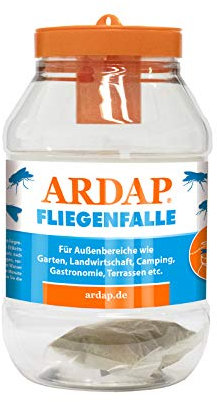 ARDAP Fliegenfalle Außen - Biologische Fliegenfalle Außen - Natürlicher Anti Fliegen Lockstoff mit Langzeitwirkung – Fliegen Fallen Für Garten, Landwirtschaft, etc. Anti-Fliegen (PT19)