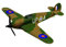 Corgi CS90652 Flying Aces Hawker Hurricane Diecast Model, Green & Brown Age 14+