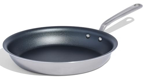 Made In Cookware – 12 Antihaft-Bratpfanne (Graphit) – 5-lagige, Antihaftbeschichtete Edelstahlpfanne – Professionelles Kochgeschirr – Induktionskompatibel