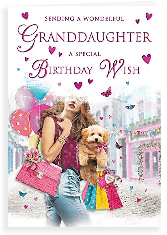 Traditionellt födelsedagskort barnbarn - 23 x 15 cm - Regal Publishing