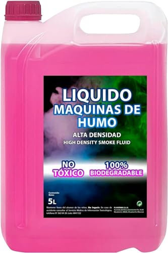 PLANTAWA Líquido Máquina de Humo Alta Densidad 5L | Efecto Niebla Densa y Duradera | Fluido Compatible con Todas Las Máquinas de Humo | Ideal para Fiestas, Eventos y Escenarios