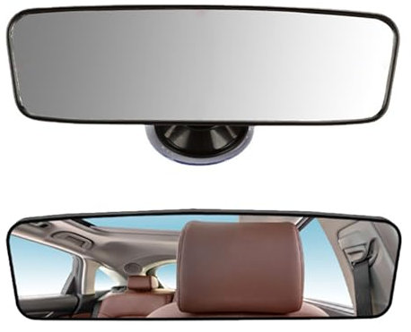 Specchietto Retrovisore Interno Universale Auto Con Ventosa - Rotazione a 360° (20 * 6cm)