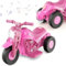 COSTWAY 6V Kids Ride on Motorcycle, Electric Toy Car with Bubble Maker, LED Headlight, Forward & Backward Switch, Battery Powered Motorbike for Boys Girls (Pink)