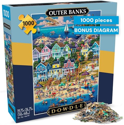 Buffalo Games Dowdle, Outer Banks, 1000 Piece Jigsaw Puzzle for Adults