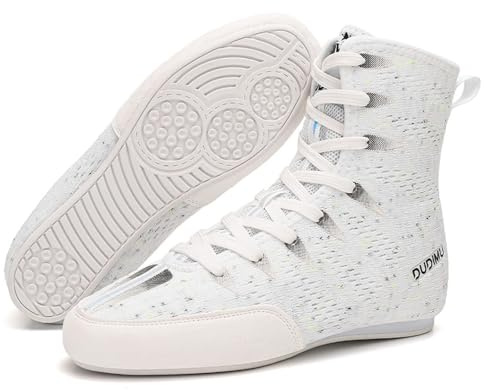 Zapatos de Boxeo para Hombres Zapatos de Lucha Profesional Botas de Boxeo para Entrenamiento físico para Mujeres,Kids Boys zapatillas de cordones de deporte,de boxeo,Botas de Boxeo Unisex 32-39 EU