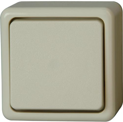 Kopp STANDARD Aufputz ? Universalschalter (Aus-/Wechsel), Farbe: Cremeweiß