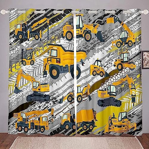 3D Kinderzimmer Verdunkelungsvorhänge Cartoon-Auto 2 X 70 X 160 cm,3D-Gedruckte Vorhänge Wohnzimmer Bürovorhänge Energiesparende Geräuschreduzierende Kindergardinen - Vorhang Für Das Esszi -3R9W9R5O5