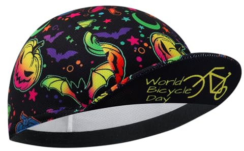 Cappellino Ciclismo Uomo in Poliestere - Berretto Sottocasco Traspirante con Protezione UV e Fascia Assorbente, Copricapo Sportivo per Bici da Corsa, Mountain Bike e Attività Outdoor(Unisex)
