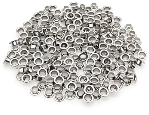 JZK 200 occhiello di ricambio argentati da 5 mm per pinze a foro singolo JZK, set di occhielli in metallo per perforatori da 5 mm