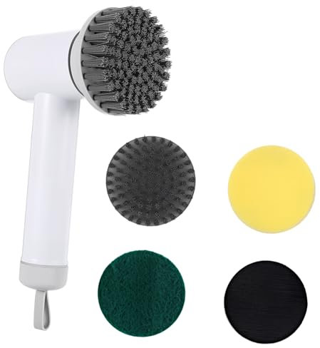 MUCKLILY Cepillo Limpiador Eléctrico Fregadora Eléctrica para Baño Cepillo Eléctrico De Limpieza Inalámbrica Fregadora Giratoria para
