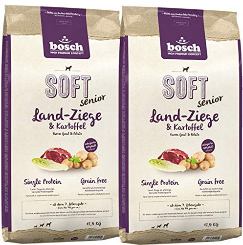 Bosch 2 x 12,5 kg Soft Senior Land-Ziege & Kartoffel