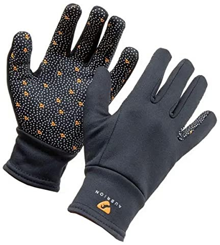 Shires Aubrion Patterson Winter Gloves in Black - Ladies Large, Black