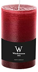 INNA-Glas votivljus Aurora, bordeaux, 13 cm, Ø 7,8 cm, 63 h