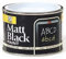 151 Matt Black Paint Black Board School Chalk Wood Metal Concrete School 180ml
