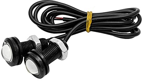 Baceyong Moto LED Eagle Eye Daytime Running Light DRL Feu arrière Feu de recul Blanc