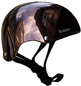 Bobbin Casco da bici leggero, per adulti, unisex, per bambini, ragazzi, ragazzi, ragazze, ciclo, specchietto, 11 prese d'aria con cinghia regolabile (M/L, bronzo)