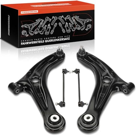 Frankberg 2x Querlenker + 2x Koppelstange Vorne Kompatibel mit Fiesta VI CB1 CCN 1.0L-1.6L 2008-2017 Fiesta VI Van 1.2L-1.6L 2009-2017 2 DE DH 1.4L-1.6L 2007-2015 Replace# 1521773