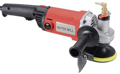 Estabeter Elektrisch Nassschleifmaschine 1400W Profi Nasspolierer Schleifmaschine Boden Naßpolierer Poliermaschine Mit Diamant Auflage Satznasspolierer für Granit und Marmor