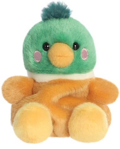 Aurora, 33993, Palm Pals Puddles Mallard Duck 5In, Soft Toy, Multicolour
