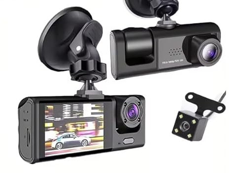 Dashcam Auto Telecamera per auto Fronte Retro Full HD DVR CarVideo Camera 1080P Full HD Videocamera Auto Dashcam Grandangolo 170° WRD con Schermo 2 pollici Visione Notturna Rilevazione del Movimento