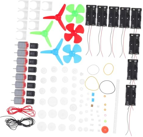 KONTONTY Kit D& #39;Expérimentation Électrique Kit De Construction Électronique D& #39;Exploration De Circuits Scientifiques pour Enfants Jouets Électroniques De Circuits