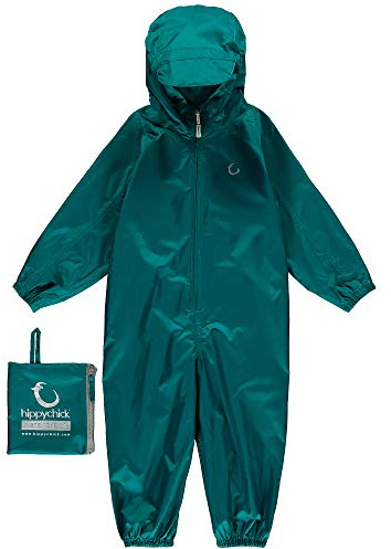 Hippychick Waterproof Packasuit All in One Suit - Bottle Green 12-18 Mnths