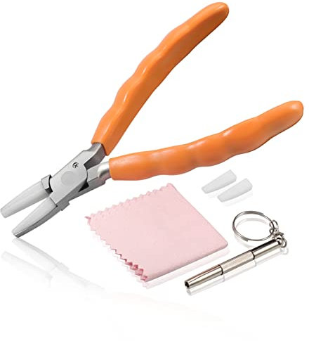 LEONTOOL Flachzange aus Edelstahl, 15,2 cm, Reparatur- und Einstellwerkzeug mit Nylonbacken